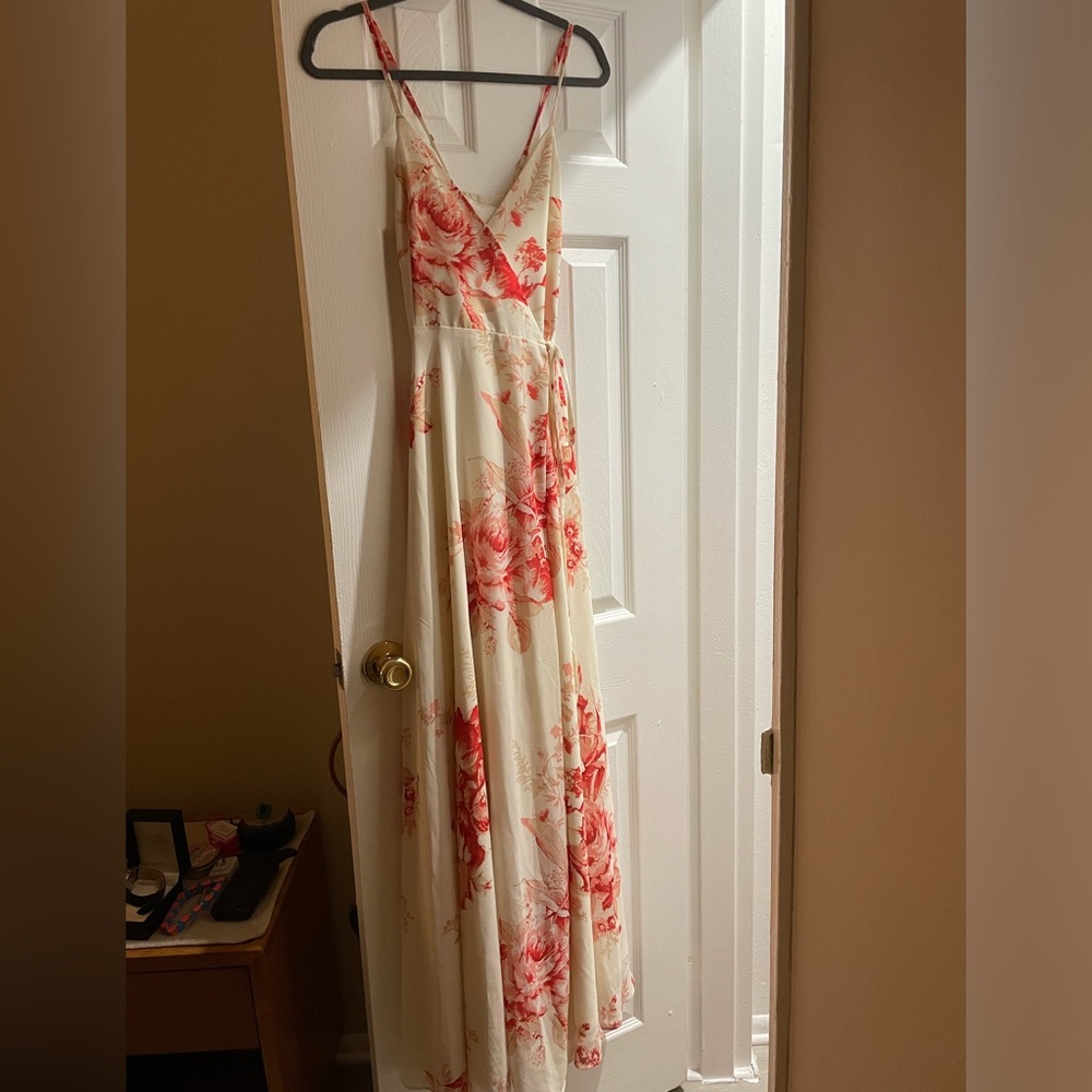 Elegantly Inclined Lulus Maxi Wrap Dress